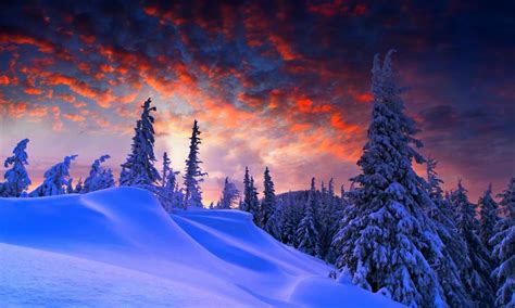 Winter Sunset Winter Mountain Sunset Sky 1280 X 768 Download