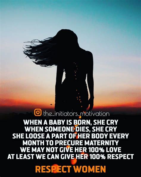 Respect Women Quotes By The Initiators Motivation