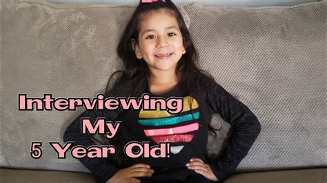 Interviewing My Year Old Youtube