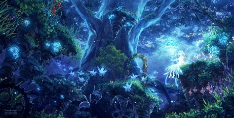 Pin By Bubblegum Jg On ♡ Arte ♡ Anime Scenery Fantasy Forest