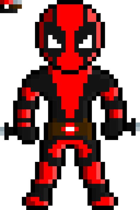 Pixilart Deadpool Pixel Art 2nd By Lord