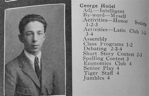 George Hodel 1923 South Pasadena Year Book George Hodel Author Male