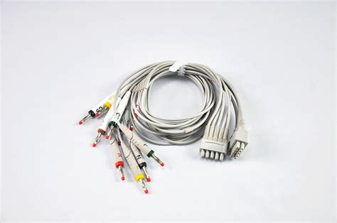 ge 10 lead wires banana 4 0 pin ekg cable china ekg cable and ge ekg cable