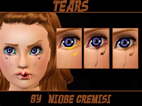 The Sims Resource Tears Eyeliner By Niobe Cremisi