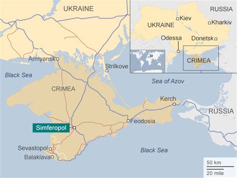 Ukraine Crisis In Maps Bbc News