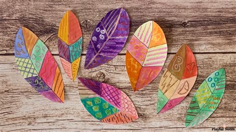 A Lovely Fall Activity For Kids Watercolor Resist Leaves Playful Notes