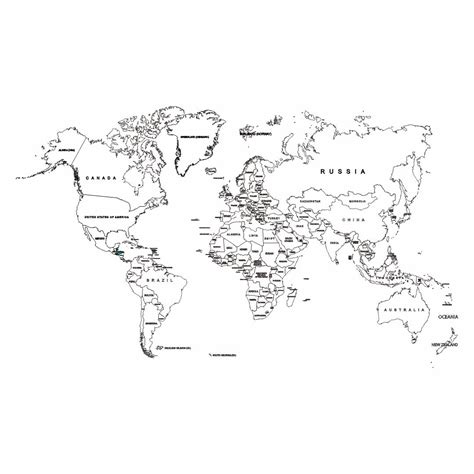6 Best Images Of Printable World Map Not Labeled Printable World Map