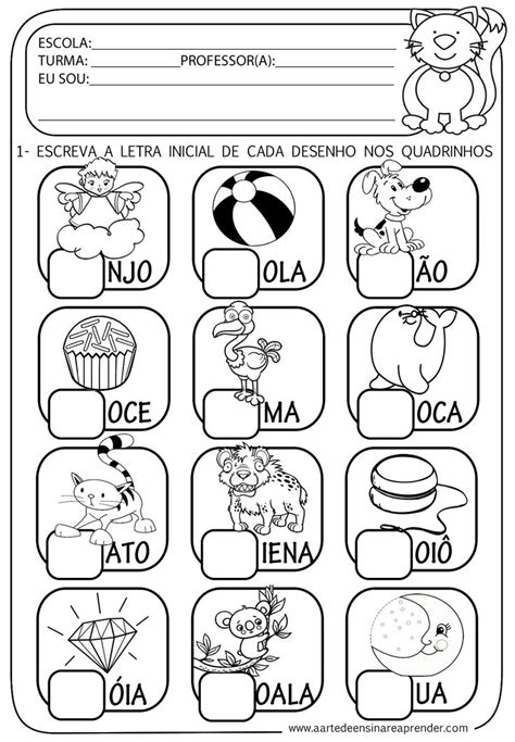 A Arte De Ensinar E Aprender Atividade Pronta Alfabeto Letra