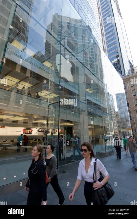 Apple Store In George Street In Sydney Which Opened In June 2008 Stock