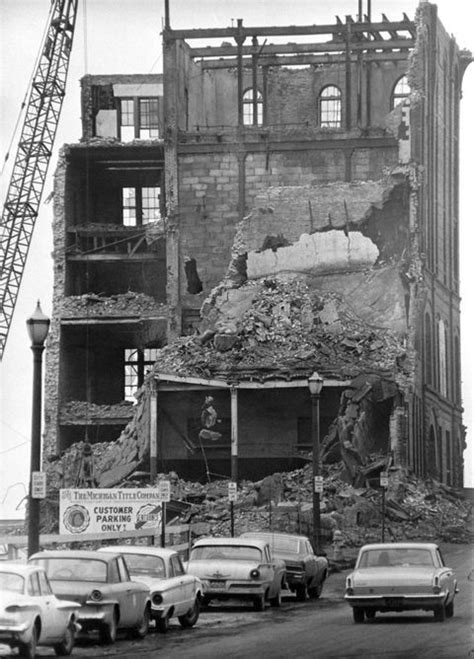 Wrecking Downtown 100 Photos Of Grand Rapids Urban Renewal Demolitions