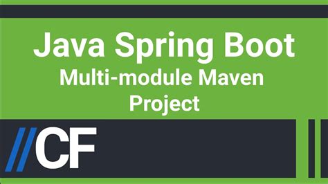Java Spring Boot How To Create Maven Multi Module Project Youtube