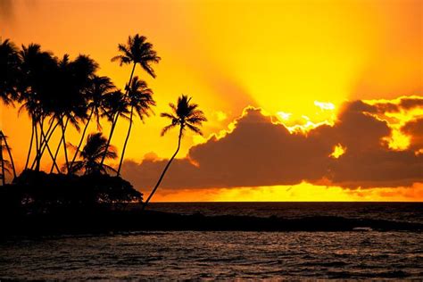 Sunset Hawaii Hawaiian Sunset Beautiful Sunset Sunset Photos