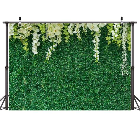 Buy Chaiya X Ft Greenery Backdrop With Flowers Green Leaf White Flower