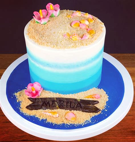 Beach Theme Birthday Cake Photos Cantik