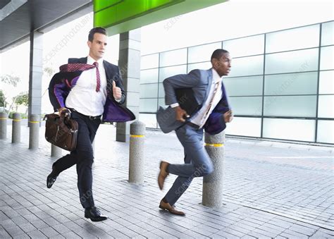 Businessmen Running Stock Image F0140245 Science Photo Library