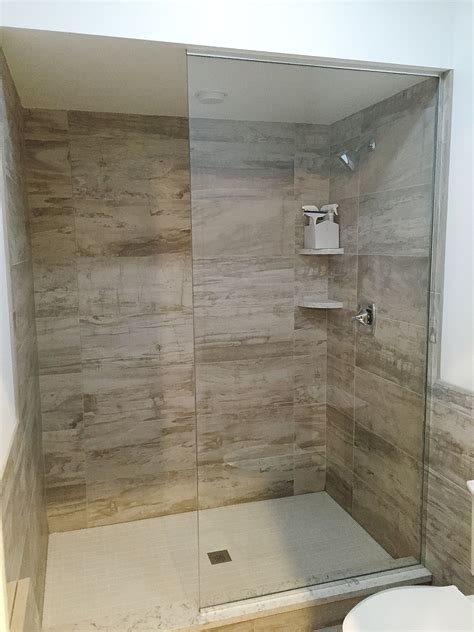 Frameless Walk In Shower Enclosure Floor To Ceiling Splash Panel