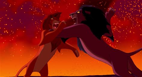 Scary Disney The Lion King Scar The Hyenas And Mufasas Death Geeks