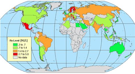 Radon World Map Exodoinvest