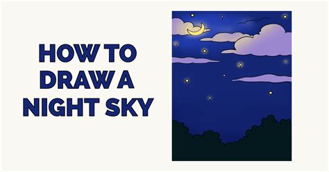 How To Draw A Night Sky Really Easy Drawing Tutorial