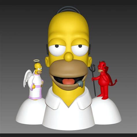 Descargar archivo STL Homer Simpson Diseño para impresión en 3D Cults