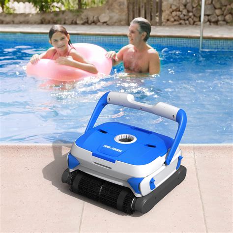 ausono cordless robotic automatic pool cleaner can cleaning wall for inground pool