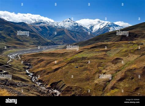 Azerbaijan Quba Guba Region Greater Caucasus Mountain Range Along