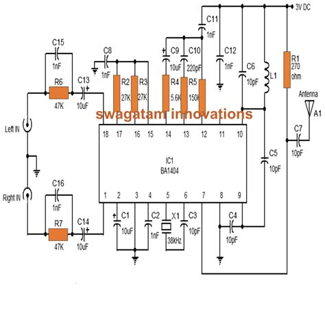 Make This Stereo Fm Transmitter Using Ic Ba1404 Circuit