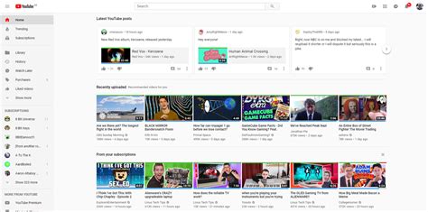 Youtube Starts Showing Community Posts On The Web Home Page