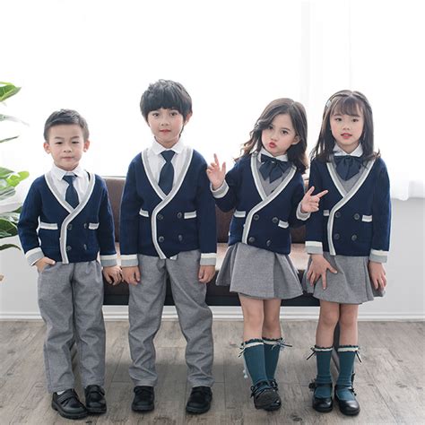 Primary School Clothes Uniforms 3 Piece French School Uniform High