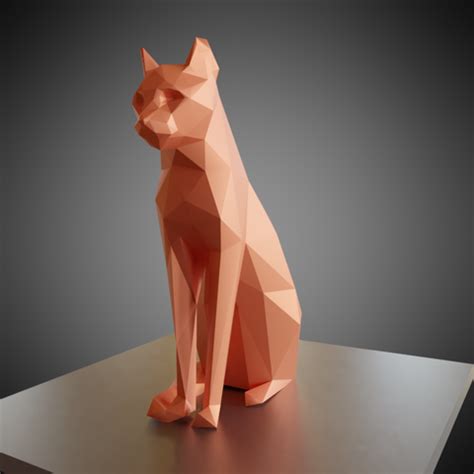 There are currently no models in your cart. Download free 3D printer files Low poly sitting cat ・ Cults