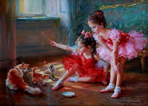 Sold Price Konstantin Razumov 1974 Russian Two Little Ballerinas