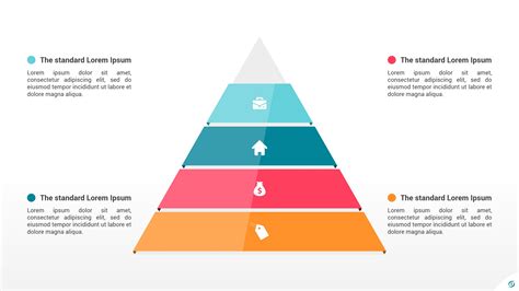 Flat Pyramid 4 Levels Powerpoint Infographics Ciloart