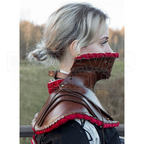 Noble Leather Gorget | Leather pieces, Leather armor, Leather