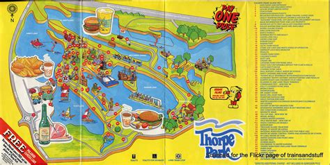Thorpe Park Map From 1986 Trainsandstuff Flickr