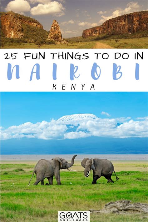 25 Exciting Things To Do In Nairobi Goats On The Road