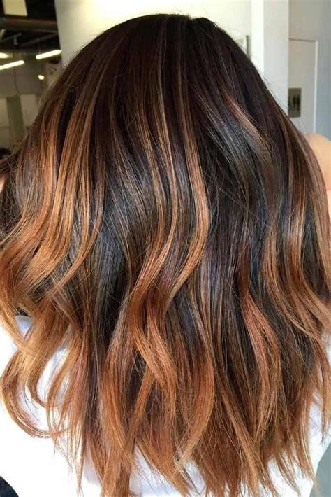 Light and dark brown hair with highlights and lowlights looks