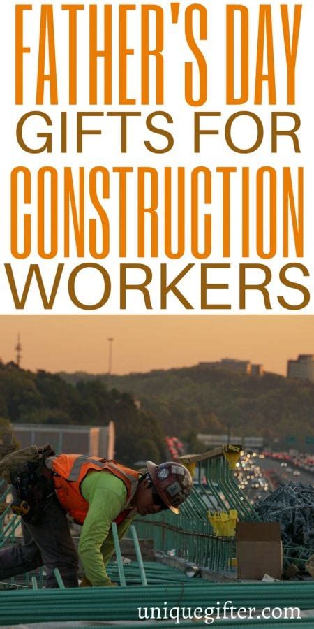 They work hard every day in tough conditions, so why not get your favourite construction worker a gift to keep them safe and healthy on site? Father's Day Gifts for Construction Workers - Unique Gifter