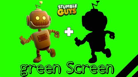 Green Screen Stumble Guys Stumblebot Mk1 Mais Sombra Com Link Youtube