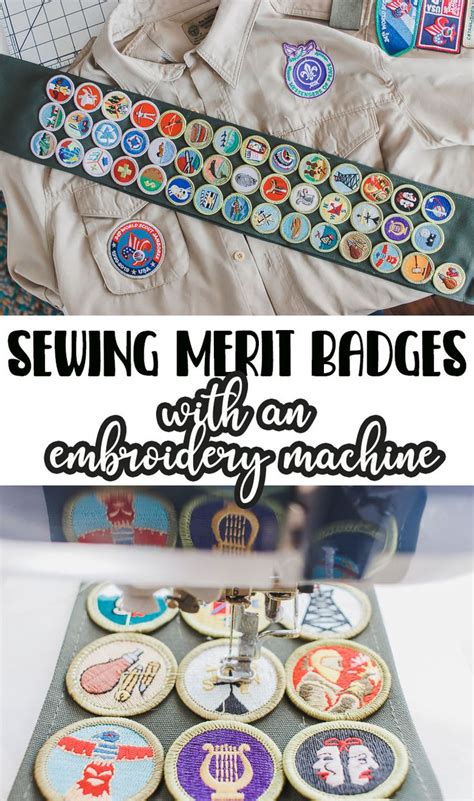 Learn Out To Sew Merit Badges On Sash With An Embroidery Machine This