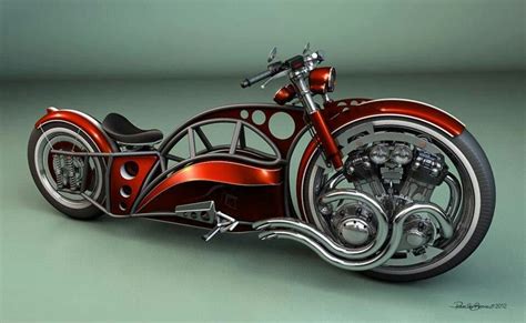 Engine Suspended Within Hubless Designed Rim Front Wheel Drive Chopper