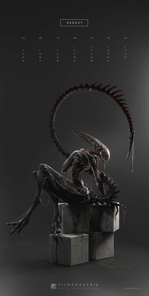 Calendar Pinup Monsters Predator Alien Art Alien Artwork Alien Art