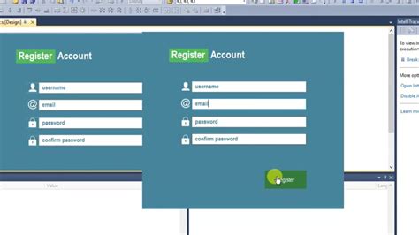 How To Create Registration Form Design In C Visual Studio 2010