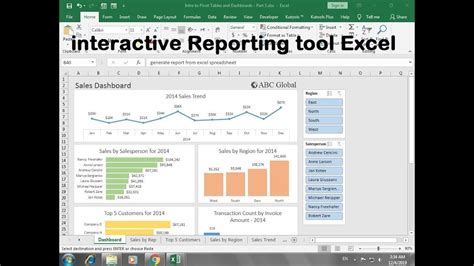 Generate Report From Excel Spreadsheet Youtube