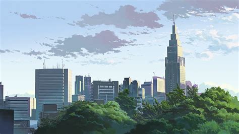 Hd Wallpaper The Garden Of Words Makoto Shinkai Anime Building