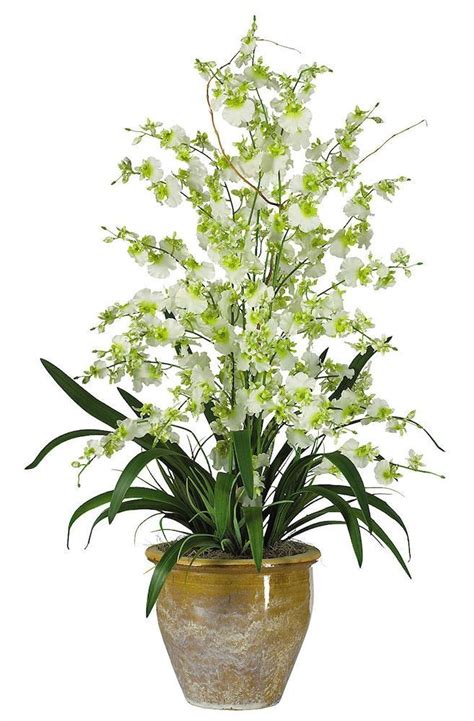 Triple Oncidium Dancing Lady Orchid In 4 Colors 32 Inches Silk Flower Arrangements Flower