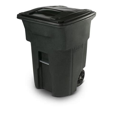 Toter 96 Gal Trash Can Greenstone With Wheels And Lid