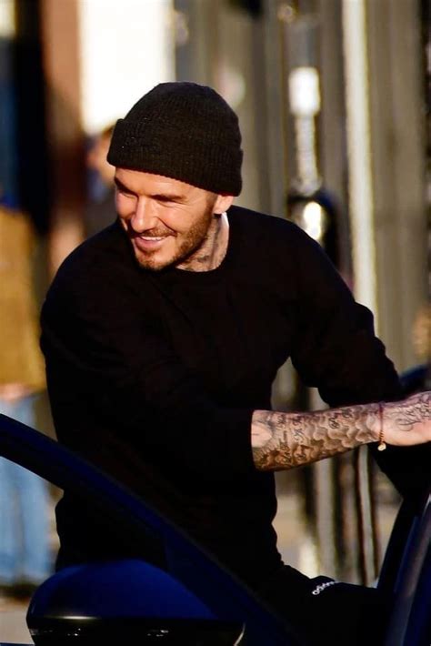 Men Knitted Brimless Beanie Hat In 2020 With Images David Beckham