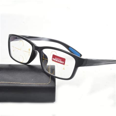 Mincl Vintage Rectangle Tr90 Comfortable Reading Glasses Progressive Multifocal Reading Glasses