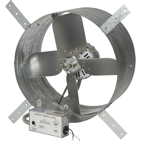 Strongway 14in Gable Exhaust Fan — 18 Hp 1600 Cfm With Thermostat