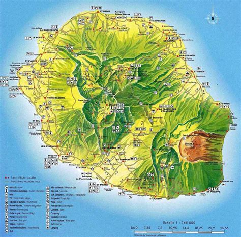 Mapas Da Ilha De Reunião França Enciclopédia Global™
